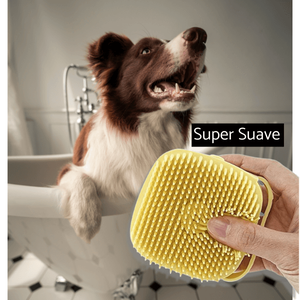 Cepillo de Baño y Masaje para Perros