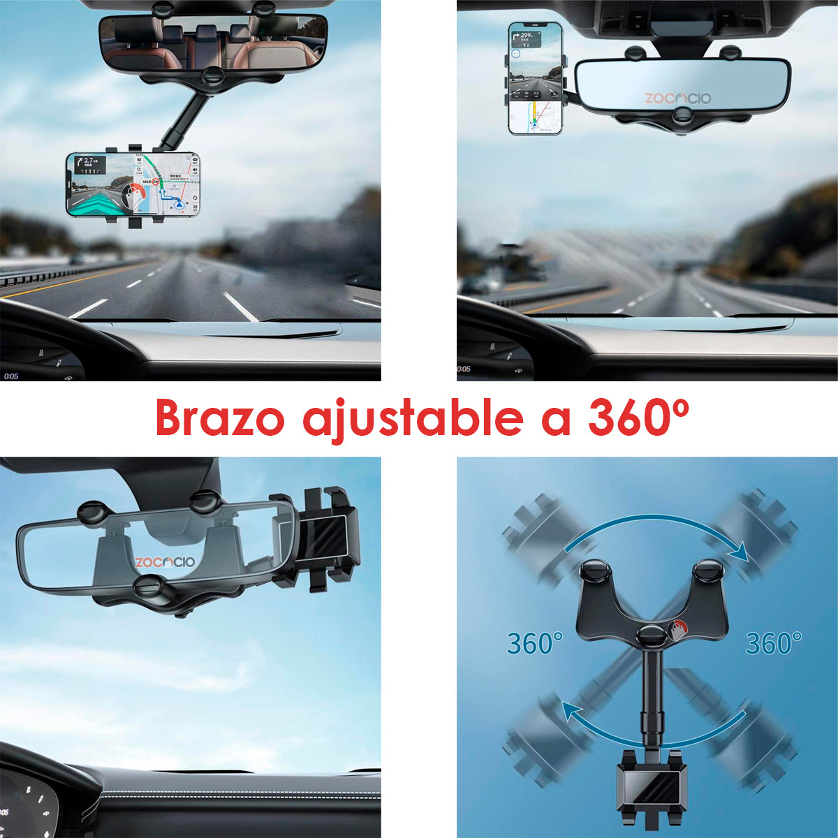 Soporte 360º con Brazo Ajustable