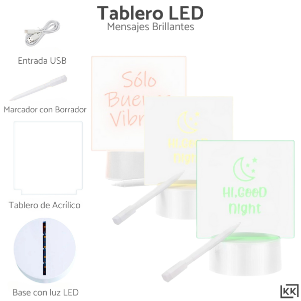 Tablero LED Mensajes Brillantes